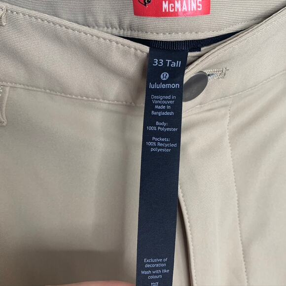 Lululemon ABC Commission Pant Artifact Classic Warpstreme Size 32 Tall Men - Picture 15 of 16